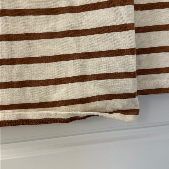 Sezane Colette Marinière Ecru / Camel - Size M - Picture 4 of 7